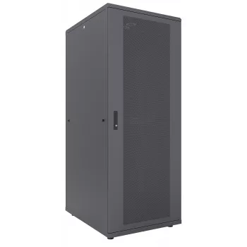 Intellinet 19 colių serverio spinta – laisvai pastatoma, 47U, 800x1000 mm (plotis x gylis), juoda, plokščia pakuotė, max 1500 kg, daugiataškis durų užraktas, po vieną užraktą šoniniams skydams, naudingas gylis 123–773 mm, IP20, stelažas, plienas