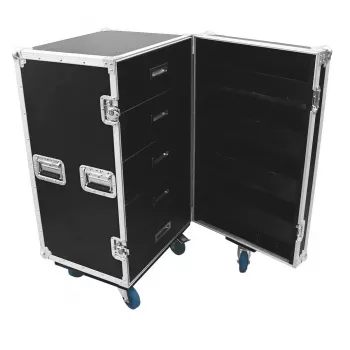 Transportinė dėžė Flight case Roadinger 30126428 Fanera Juoda Sidabrinė 59,4 kg