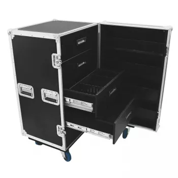 Transportinė dėžė Flight case Roadinger 30126428 Fanera Juoda Sidabrinė 59,4 kg