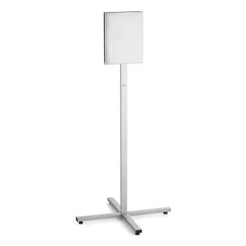 Informacinis stovas Durable 502057 A4 nerūdijantis plienas, antracitas/pilka, 638×638×1348 mm