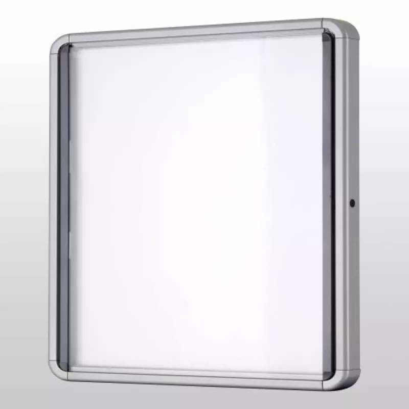 Nobo Premium Plus magnetinis užrašų lentynėlis su užrakinamomis stiklinėmis durelėmis 8xA4