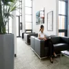 Nobo Premium Plus magnetinis užrašų lentynėlis su užrakinamomis stiklinėmis durelėmis 8xA4