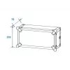 Kietasis dėklas Roadinger 30107204 Aliuminis Juodas Sidabrinis 525x550x270mm