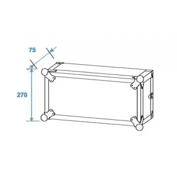 Kietasis dėklas Roadinger 30107204 Aliuminis Juodas Sidabrinis 525x550x270mm