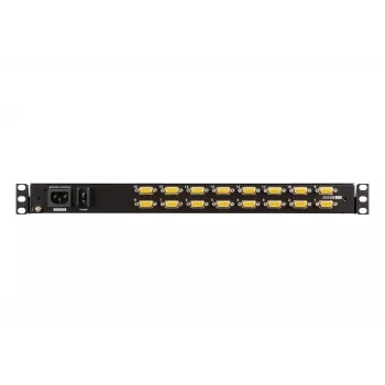 ATEN CL3116 16 prievadų trumpo gylio vieno bėgio LCD KVM jungiklis, 47 cm (18,5 colio), 1366 x 768 pikseliai, TFT-LCD, 250 cd/m², 1000:1, 170°