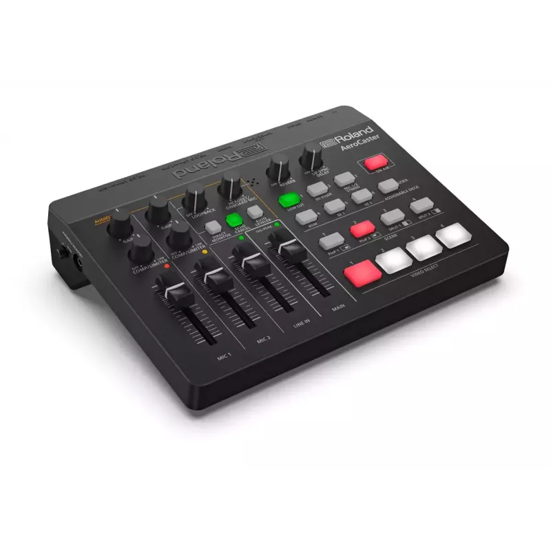 Garso sąsaja Roland AeroCaster Black 24 bit 48 kHz Phantom Power 48 V