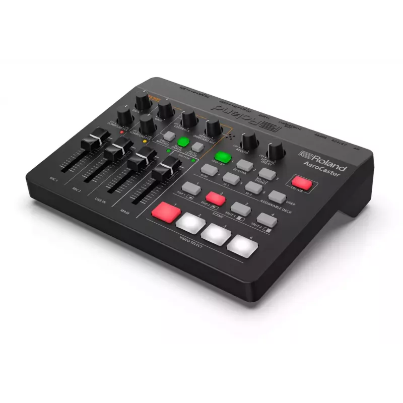 Garso sąsaja Roland AeroCaster Black 24 bit 48 kHz Phantom Power 48 V