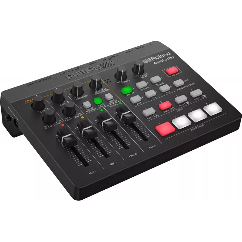 Garso sąsaja Roland AeroCaster Black 24 bit 48 kHz Phantom Power 48 V