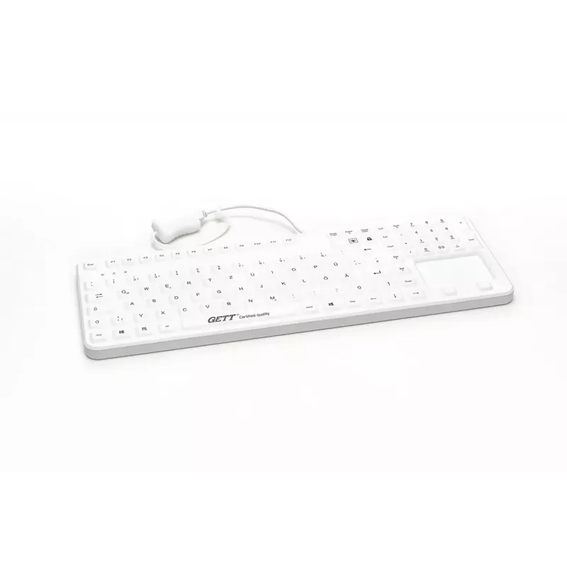 Klaviatūra GETT Cleantype Prime Touch+ USB Swiss White