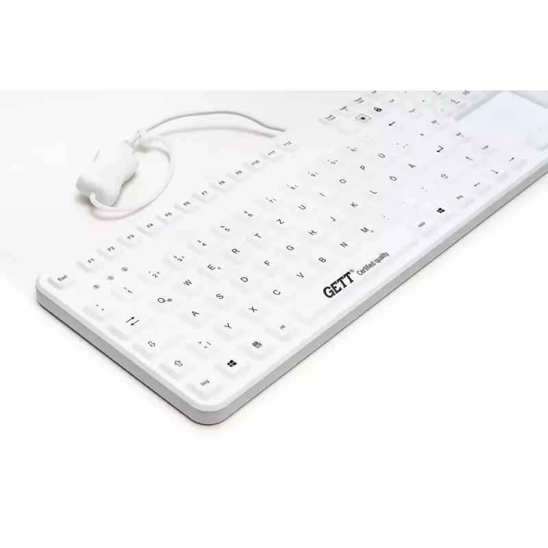 Klaviatūra GETT Cleantype Prime Touch+ USB Swiss White