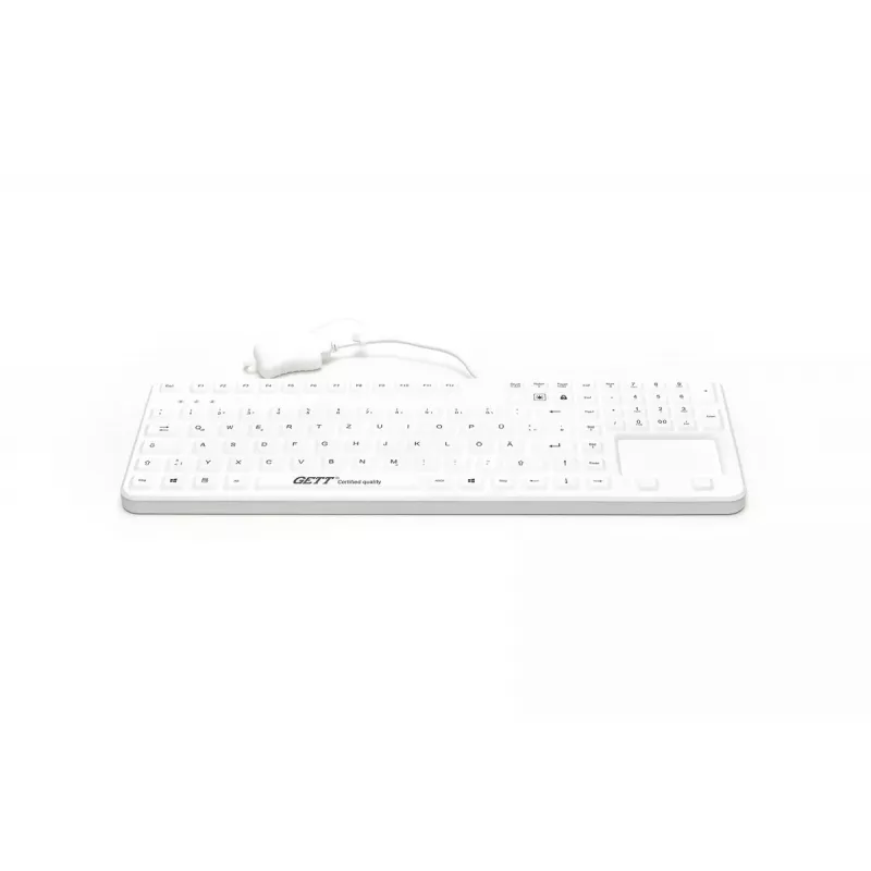 Klaviatūra GETT Cleantype Prime Touch+ USB Swiss White
