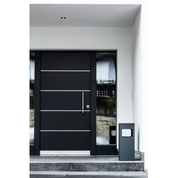 Durable 333101 metalinė šiukšliadėžė su pelenine 17 L