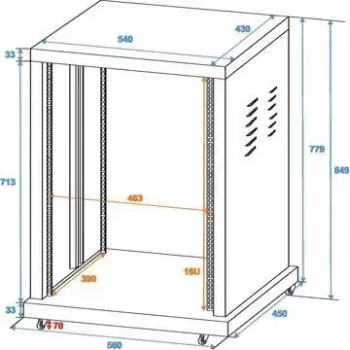 Kietasis dėklas Roadinger 30103172 Juodas 560x450x840 mm