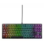 Mechaninė žaidimų klaviatūra CHERRY XTRFY K4V2 RGB – Tenkeyless 80–87%, AZERTY prancūziška, USB, RGB foninis apšvietimas, 68 klavišai, 2 m laidas, juoda