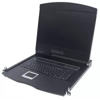 Intellinet 508025 konsolė stelažui 43.2 cm (17 colių) 1280 x 1024 pikseliai Juoda 1U