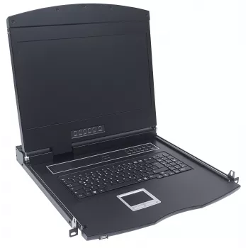 Intellinet 508025 konsolė stelažui 43.2 cm (17 colių) 1280 x 1024 pikseliai Juoda 1U