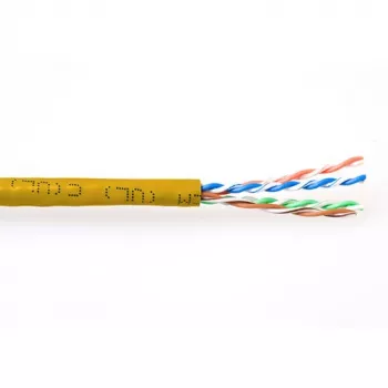 ACT CAT6 U/UTP vytos poros laidas geltonas 305 m
