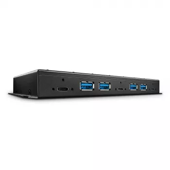 Lindy 7 Portų USB 3.2 Gen 2 Metalinis USB Hub