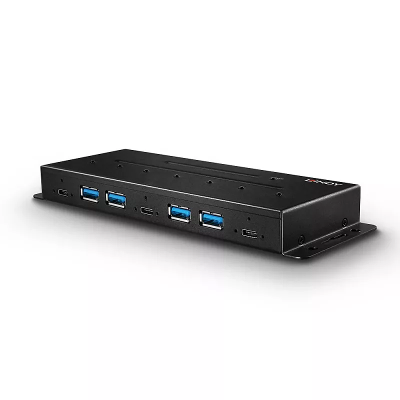 Lindy 7 Portų USB 3.2 Gen 2 Metalinis USB Hub
