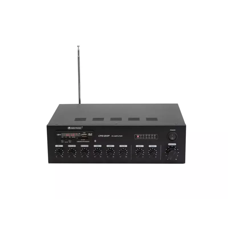 Garso stiprintuvas Omnitronic 80709607 Performance/scena Juoda