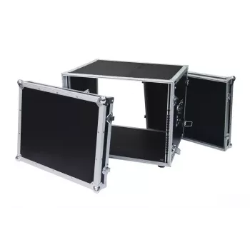 Flight case Roadinger 30107260 MDF juoda sidabrinė 9,7 kg