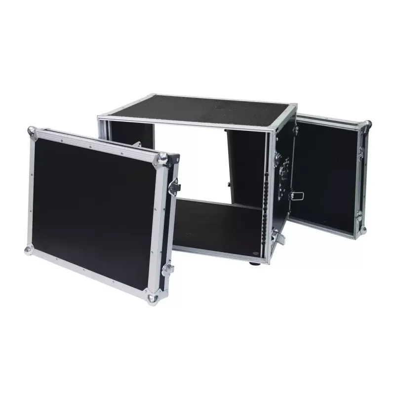 Flight case Roadinger 30107260 MDF juoda sidabrinė 9,7 kg