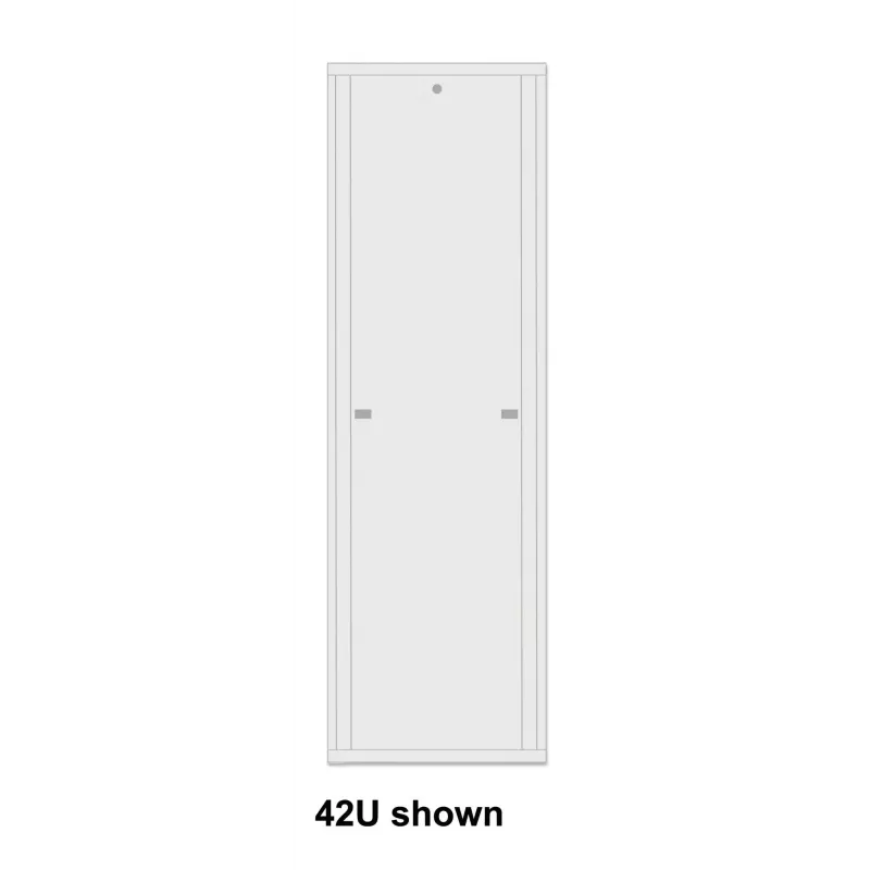 Intellinet 19 inch tinklo spinta – laisvai pastatoma (Basic), 42U, 600x800 mm (plotis × gylis), pilka, plokščioje dėžėje, maks. 600 kg, vieno taško durų spyna, po vieną spyną šoninėms plokštėms, naudingas gylis 123–573 mm, stelažas, IP20, plienas