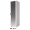 Intellinet 19 inch tinklo spinta – laisvai pastatoma (Basic), 42U, 600x800 mm (plotis × gylis), pilka, plokščioje dėžėje, maks. 600 kg, vieno taško durų spyna, po vieną spyną šoninėms plokštėms, naudingas gylis 123–573 mm, stelažas, IP20, plienas