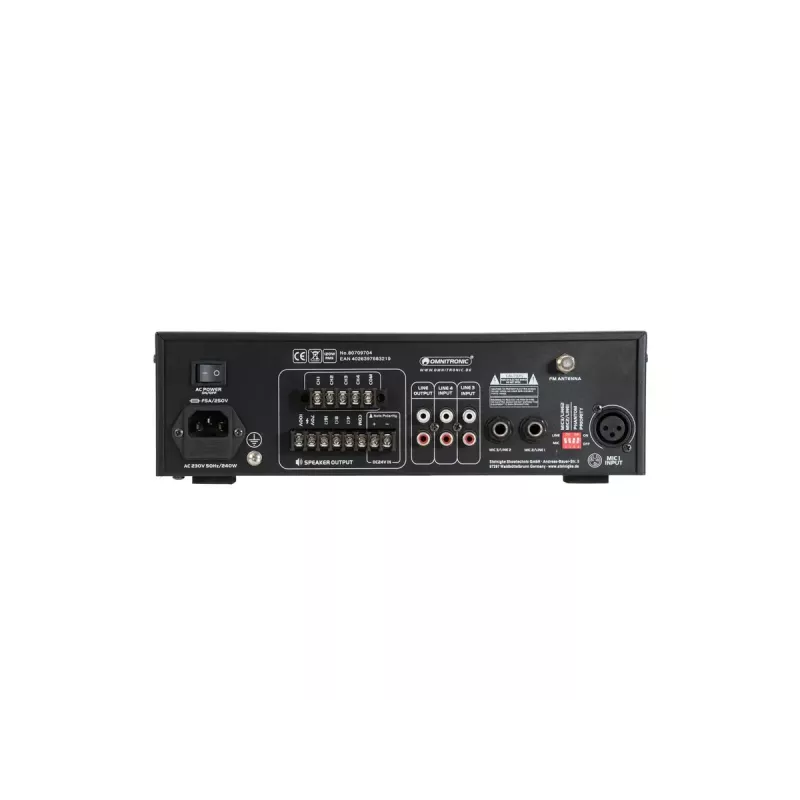 Garsiakalbių stiprintuvas Omnitronic 80709704 Performance/scena Juodas