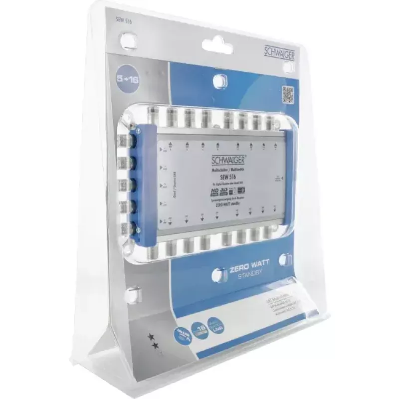 Satelitinis multiswitch Schwaiger SEW516 531 5 įėjimai 16 išėjimų