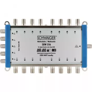 Satelitinis multiswitch Schwaiger SEW516 531 5 įėjimai 16 išėjimų