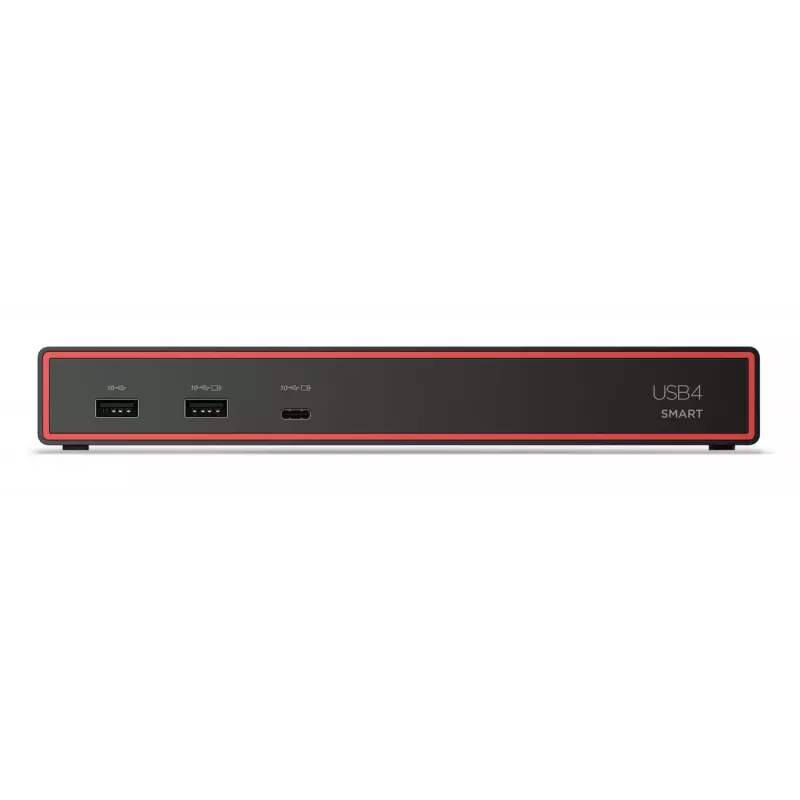 Dokavimo stotelė Lenovo ThinkPad USB4 Smart Dock 5500 – USB4 laidinis, 65W PD, Gigabit Ethernet, 4K@60Hz, AC 100W, Eclipse Black