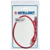 Intellinet tinklo jungiamasis laidas, Cat5e, 15m, Raudonas, CCA, SF/UTP, PVC, RJ45, Auksuoti kontaktai, Su apsauginiu gaubteliu, Su įvore, Viso gyvenimo garantija
