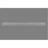 GBC Wire spines 3:1 NO6 9.5 mm A4, balti, metaliniai, 100 vnt.