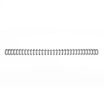 GBC Wire spines 3:1 NO7 11mm A4, juodi, metaliniai, iki 100 lapų, 34 kilpos, pakuotė 100 vnt.
