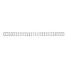 GBC WireBind RG810897 metalinės įrišimo spiralės, 12,5 mm, 34 kilpos, 3:1 žingsnis, A4, iki 105 lapų, sidabrinės