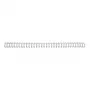GBC Wire spines 3:1 NO8 12.5mm A4, sidabriniai, metaliniai, iki 115 lapų, pakuotė 100 vnt.