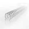 GBC Wire spines 3:1 NO8 12.5mm A4, sidabriniai, metaliniai, iki 115 lapų, pakuotė 100 vnt.