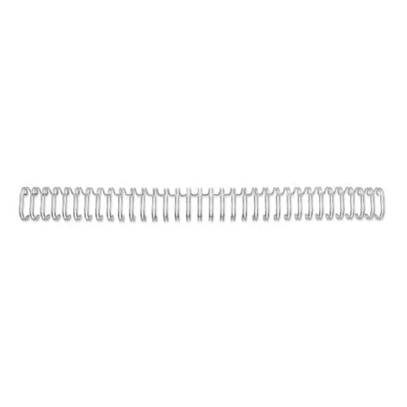 GBC Wire spines 3:1 NO8 12.5mm A4, sidabriniai, metaliniai, iki 115 lapų, pakuotė 100 vnt.