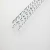 GBC Wire spines 3:1 NO9 14mm A4, sidabriniai, metaliniai, iki 125 lapų, 100 vnt.