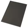 GBC Binding Cover Leather Grain A3 – Odinis viršelis segtuvui, A3, kartonas, juoda, 297 mm × 422 mm × 21 mm