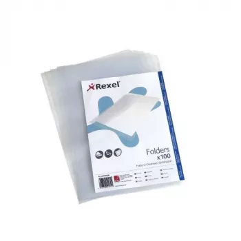 Rexel Embossed A4 L segtuvas skaidrus (100 vnt.), 210 x 297 mm (A4), permatomas, polipropilenas (PP), 221 mm, 312 mm, 25 mm