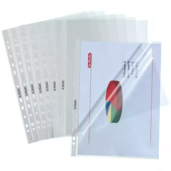 Skaidrus dokumentų įdėklas A4 Herlitz 10840098 (100 vnt.)
