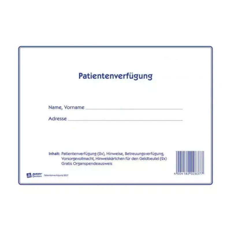 Registravimo popierius Avery 2837