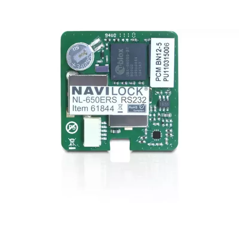 GPS imtuvo modulis Navilock NL-650ERS – nuoseklioji sąsaja, 50 kanalų, -160 dBmW jautrumas, 5 V, 30×30×7,9 mm