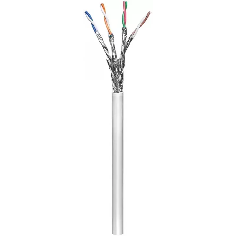 Tinklo kabelis Goobay CAT 6 S/FTP PiMF Pilka 305 m