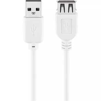 USB 2.0 Hi-Speed ilginimo kabelis Goobay 96198 1,8 m baltas