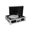 Hard case Roadinger 30123310 patefonui, fanera, juoda sidabrinė