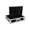 Hard case Roadinger 30123310 patefonui, fanera, juoda sidabrinė