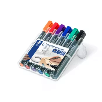 Permanentiniai žymekliai Staedtler Lumocolor 352 Bullet Tip 6 vnt